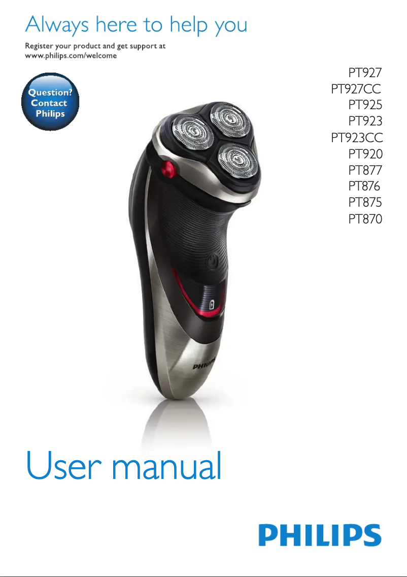 Página 1 del manual Manual de usuario Philips PowerTouch PT877