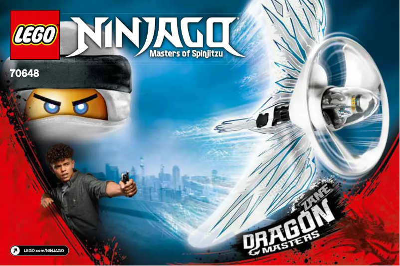 Page 1 de la notice Manuel utilisateur Lego Ninjago 70648