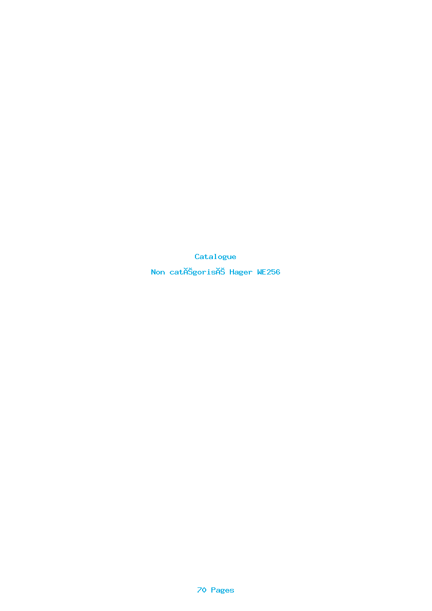 Image de la première page du manuel de l'appareil WE256
