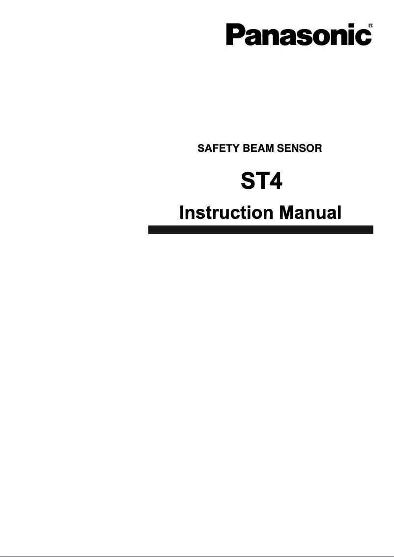 Page 1 de la notice Manuel utilisateur Panasonic ST4
