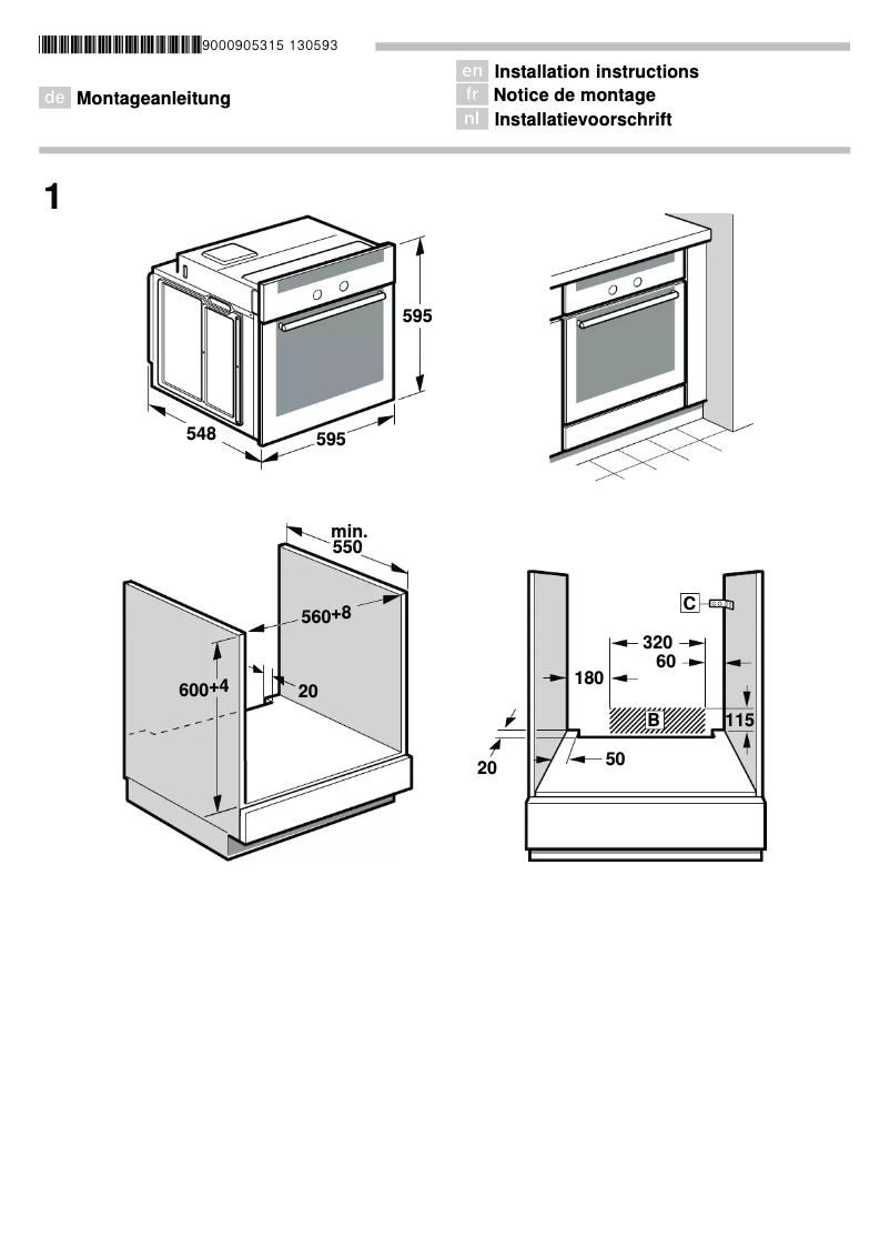 Page 1 de la notice Manuel utilisateur Koenic KOC62250