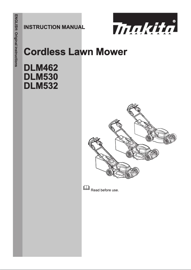 Page 1 de la notice Manuel utilisateur Makita DLM532PG2