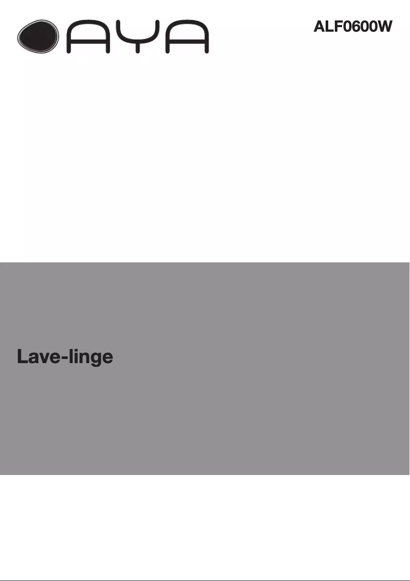 Page 1 de la notice Manuel utilisateur AYA ALF0601