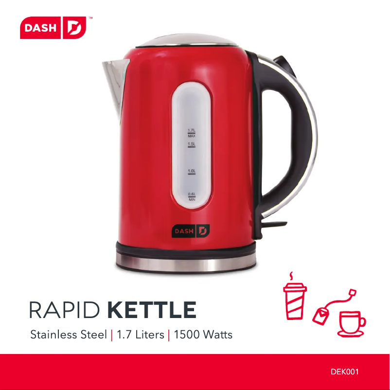 Page 1 de la notice Manuel utilisateur Dash Rapid DEK001RD