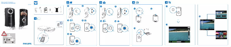 Page 1 de la notice Guide de démarrage rapide Philips CAM101