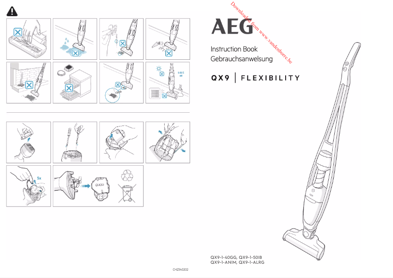 Page 1 de la notice Manuel utilisateur AEG QX9 Flexibility