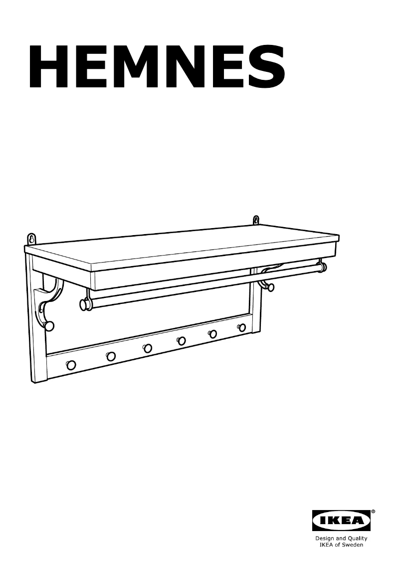 Page 1 de la notice Manuel utilisateur Ikea HEMNES (wall)