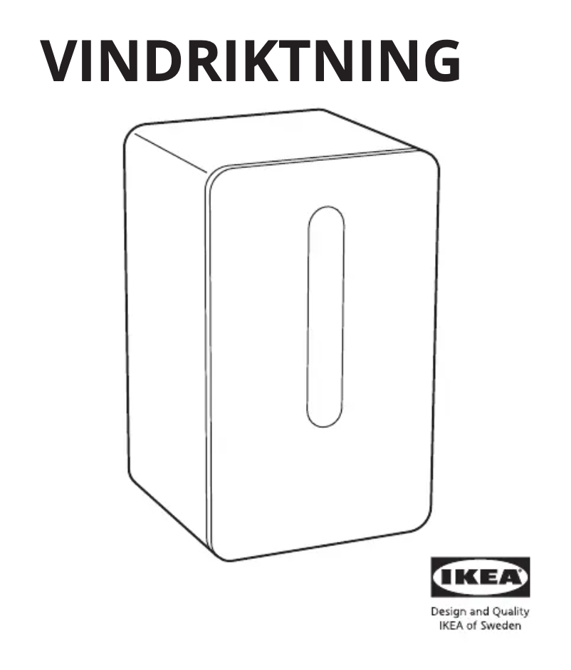 Page 1 de la notice Manuel utilisateur Ikea VINDRIKTNING 805.159.10
