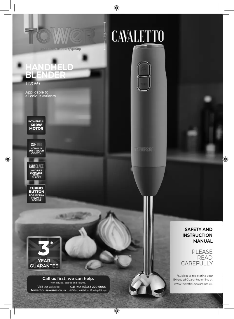 Página 1 del manual Manual de usuario Tower Cavaletto T12059