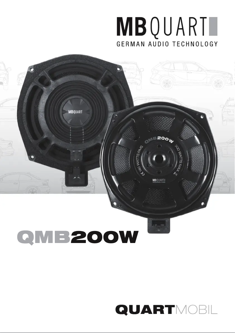 Page 1 de la notice Manuel utilisateur MB Quart QMB200W