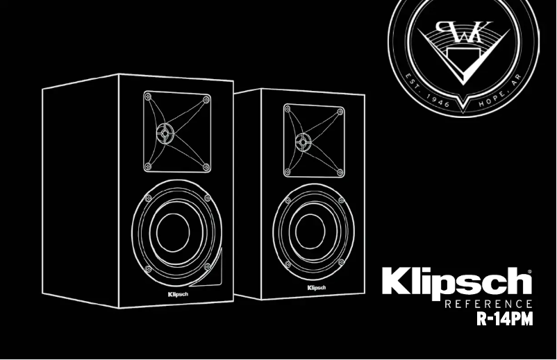 Page 1 de la notice Manuel utilisateur Klipsch R-14PM