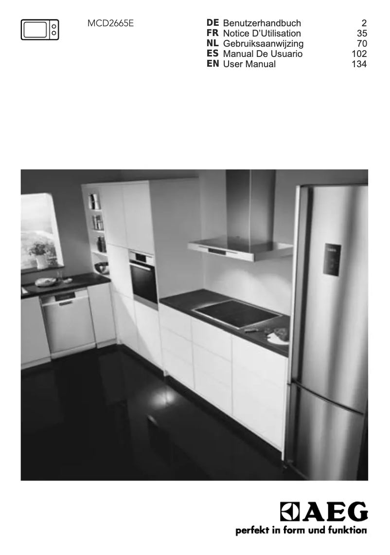 Página 1 del manual Manual de usuario AEG MCD2665E-M