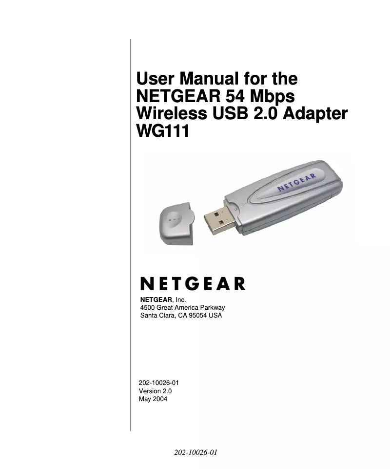 Página 1 del manual Manual de usuario Netgear WG111v2