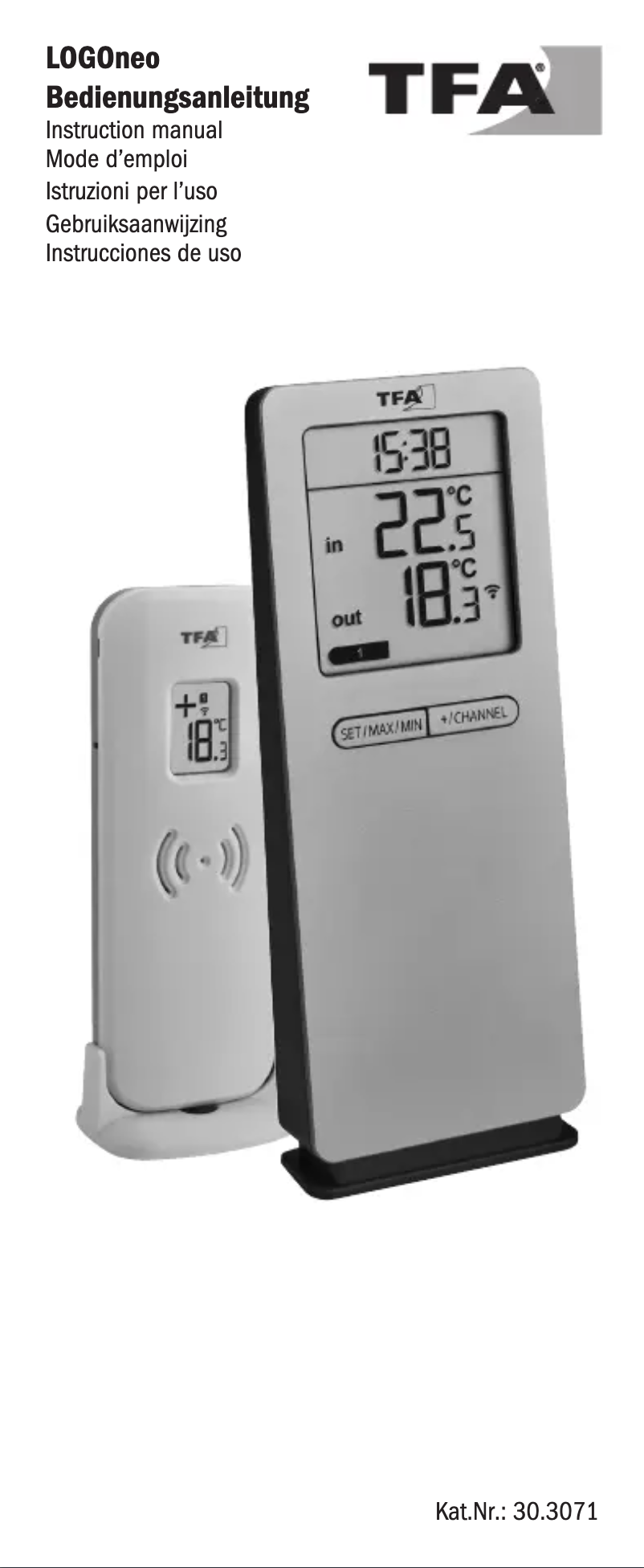 Page 1 de la notice Manuel utilisateur TFA LOGOneo 30.3071