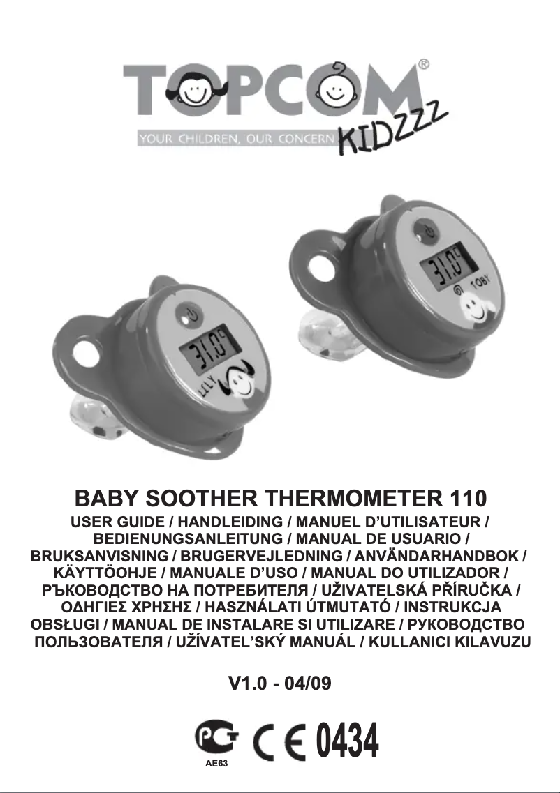 Page 1 de la notice Manuel utilisateur Topcom 100 Toby