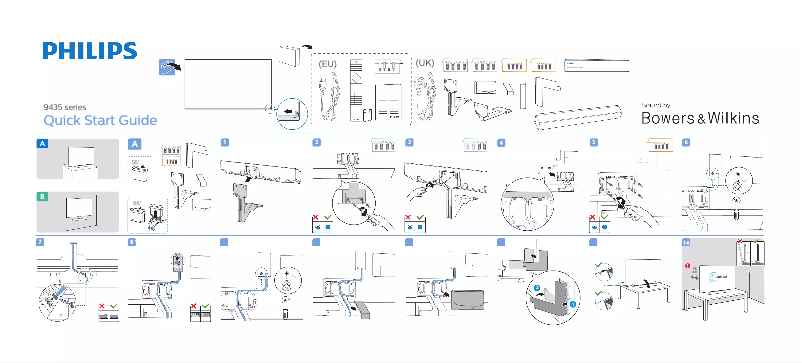 Page n°1 - Guide de démarrage rapide Philips 55PUS9435