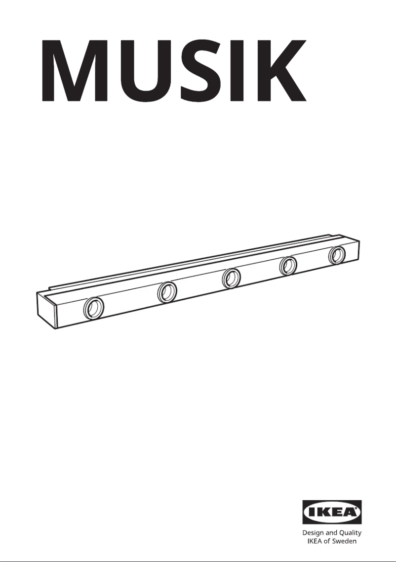 Page 1 de la notice Manuel utilisateur Ikea MUSIK 703.570.96