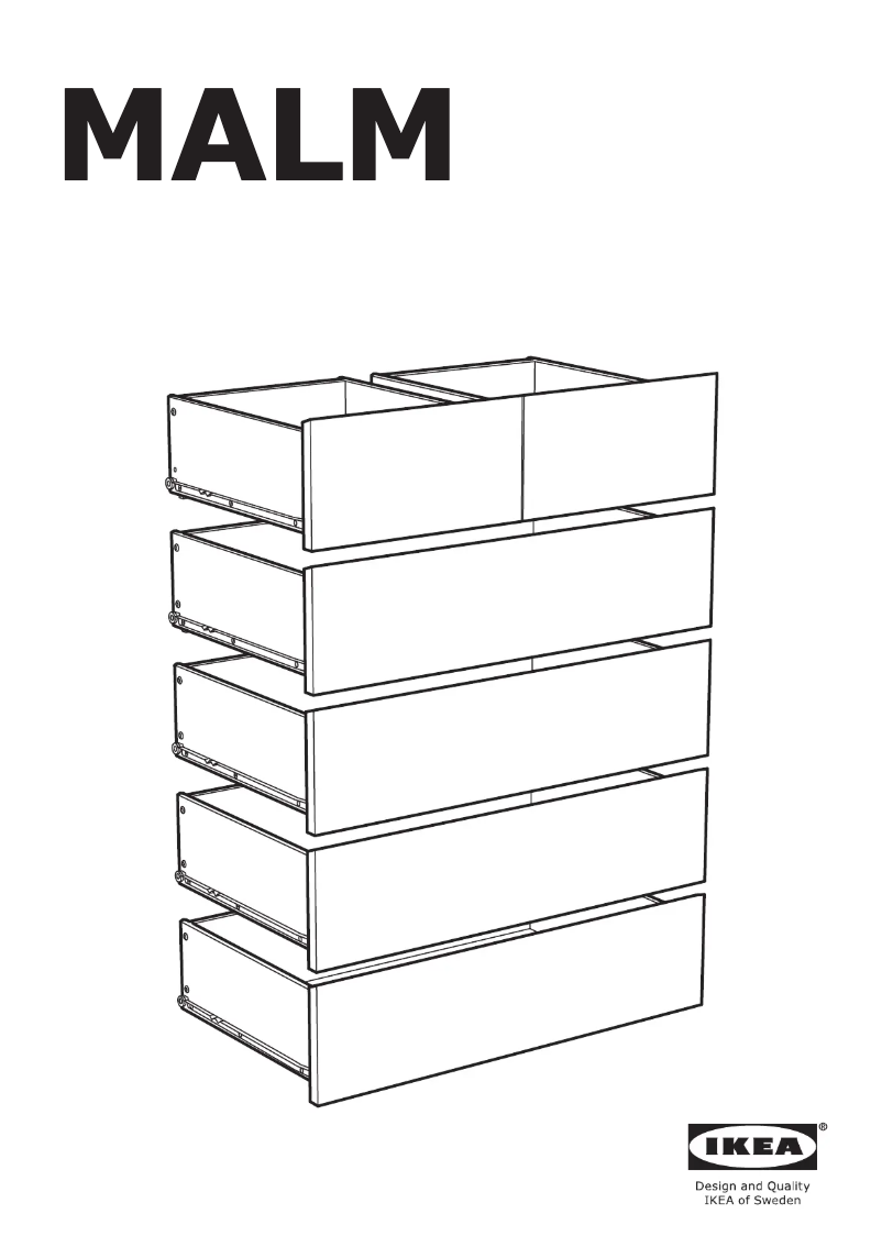Page 1 de la notice Manuel utilisateur Ikea MALM 403.546.45