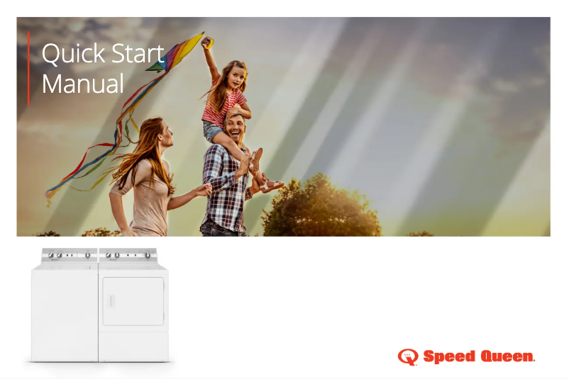 Página 1 del manual Guía de inicio rápido Speed Queen AWN632SP116TW02