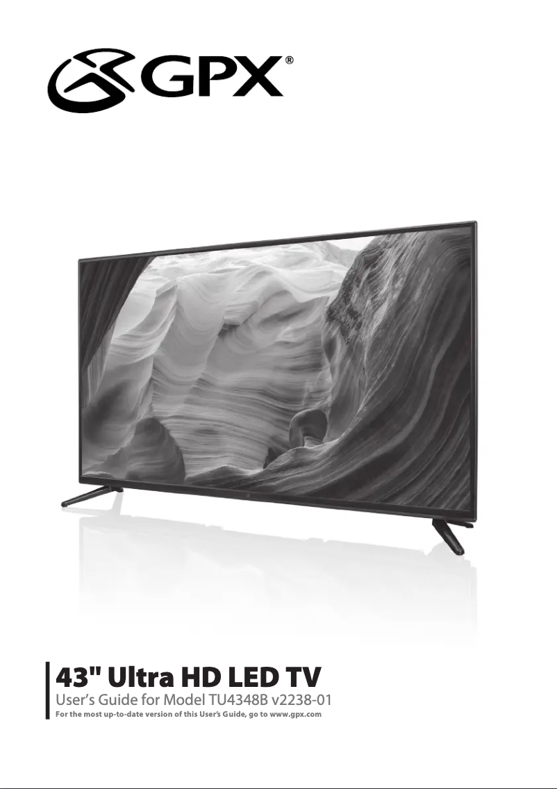 Page 1 de la notice Manuel utilisateur GPX TU4348B