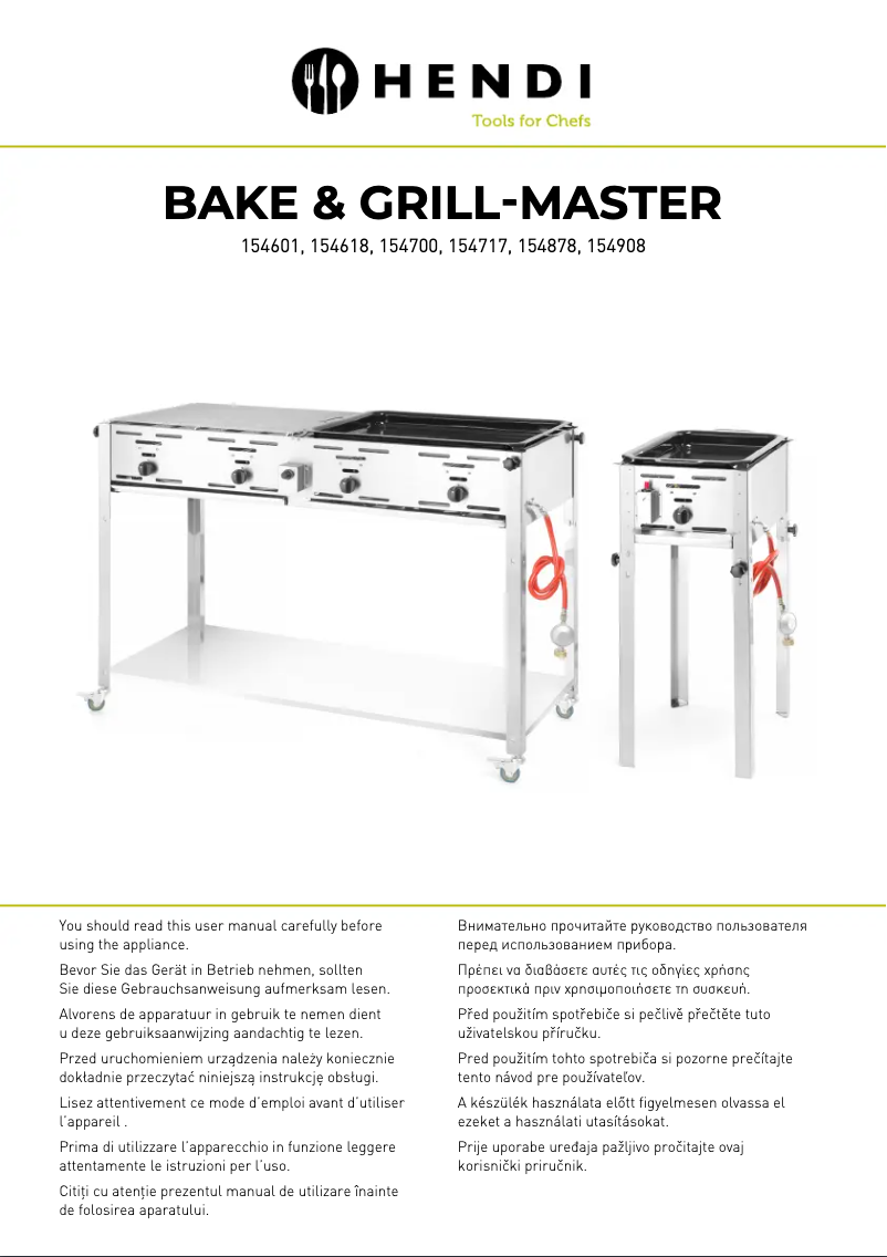 Page 1 de la notice Manuel utilisateur Hendi 154878
