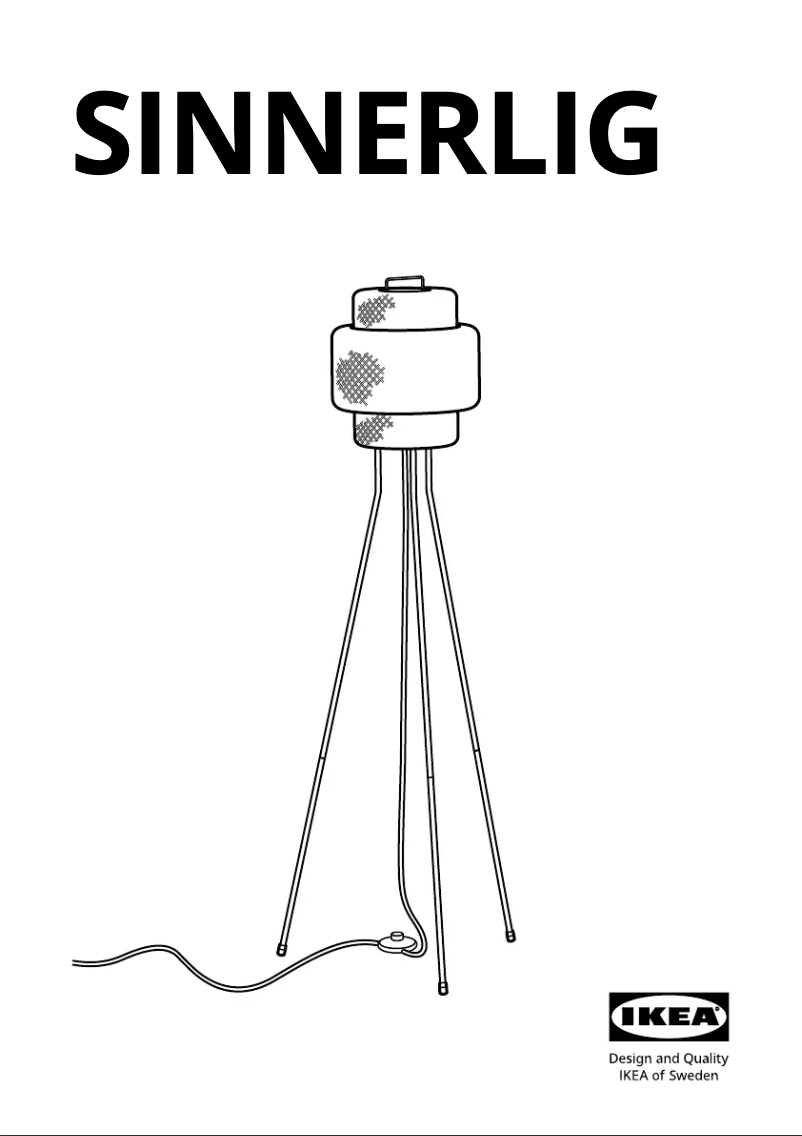 Page 1 de la notice Manuel utilisateur Ikea SINNERLIG 805.012.20