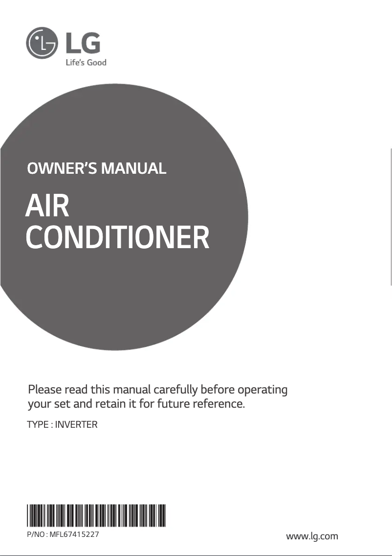 Page 1 de la notice Manuel utilisateur LG USUQ246C454