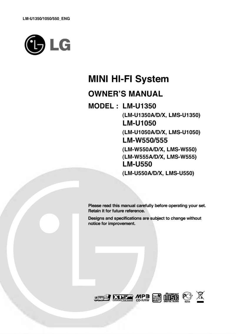 Page 1 of the manual User Manual LG LM-U1050X