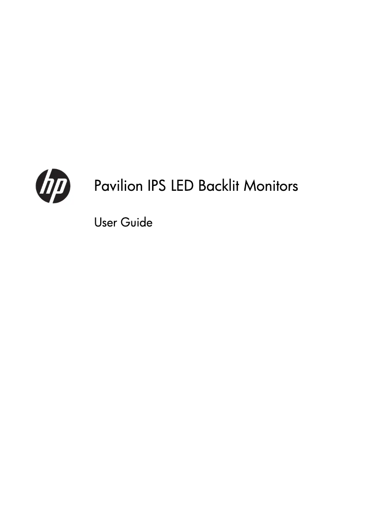 Page 1 de la notice Manuel utilisateur HP Pavilion 27xi