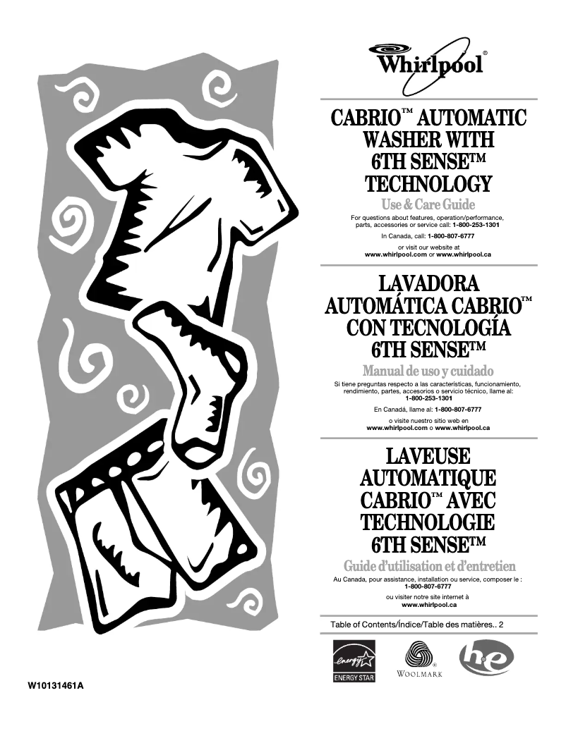 Página 1 del manual Manual de usuario Whirlpool WTW6700TU