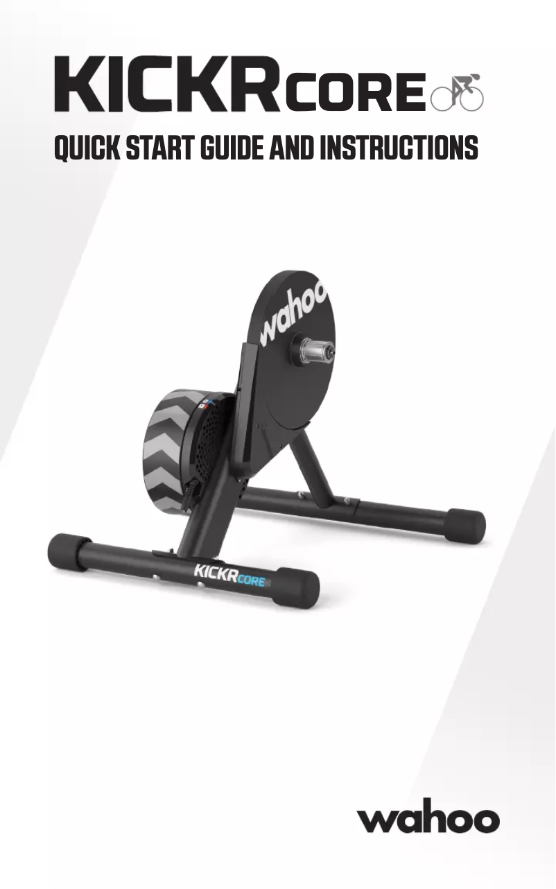 Page 1 de la notice Manuel utilisateur Wahoo Kickr Core