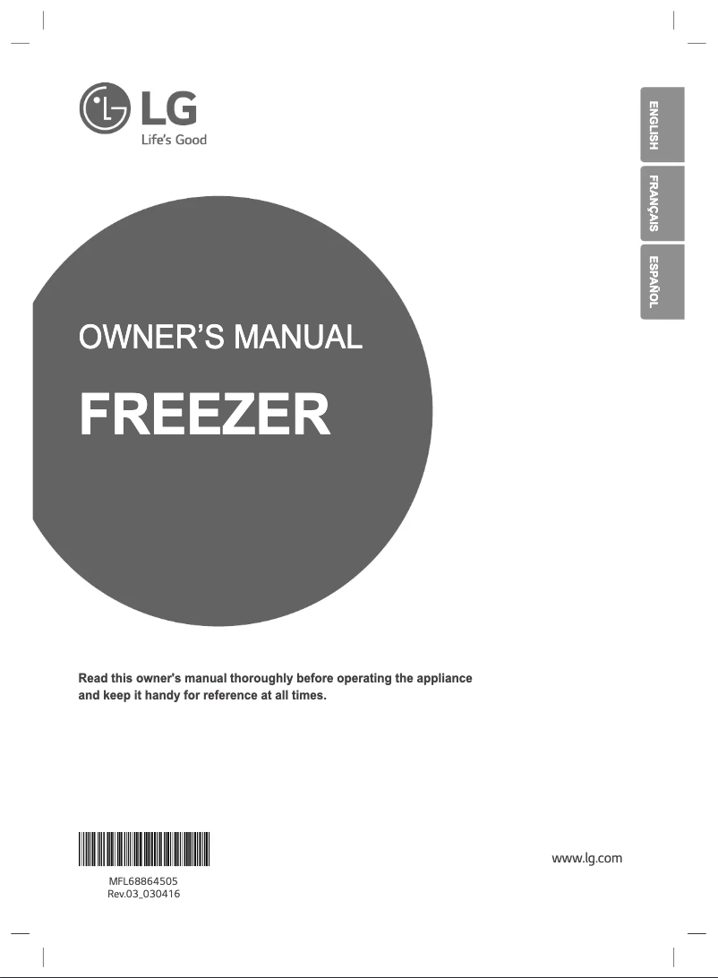 Page 1 de la notice Manuel utilisateur LG GF6222PS