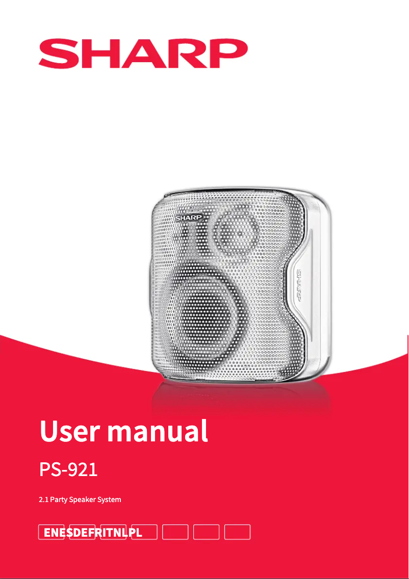 Page 1 de la notice Manuel utilisateur Sharp PS-921