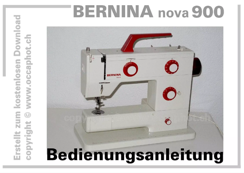 Image de la première page du manuel de l'appareil Nova 900