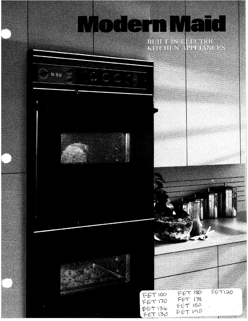 Page 1 de la notice Manuel utilisateur Modern Maid FET170