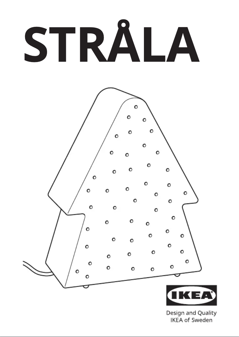 Image de la première page du manuel de l'appareil STRÅLA 405.629.70