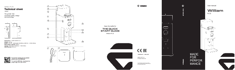 Página 1 del manual Manual de usuario Lelit William PL71