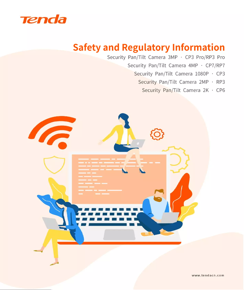 Page 1 de la notice Instructions de sécurité Tenda CP3