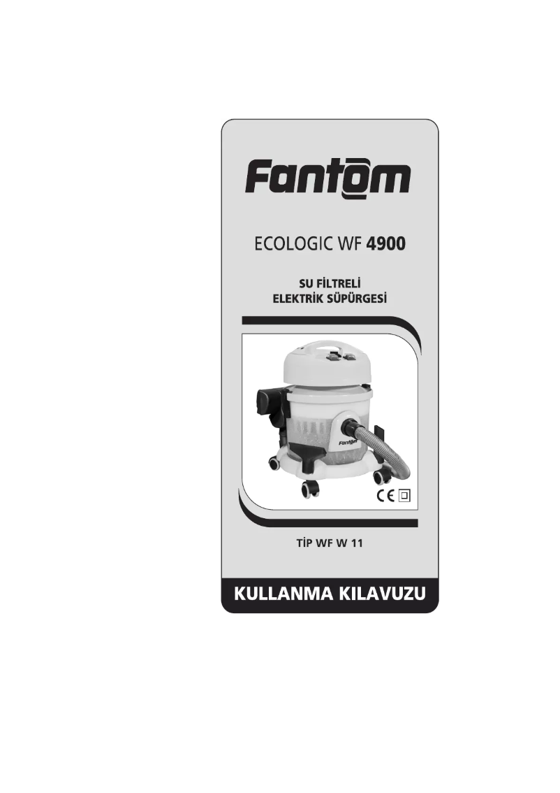 Page 1 de la notice Manuel utilisateur Fantom Ecologic WF 4900
