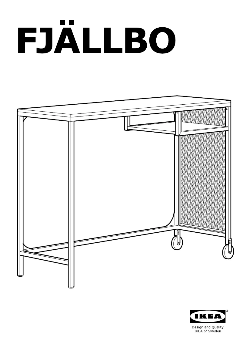 Page 1 de la notice Manuel utilisateur Ikea FJÄLLBO 303.397.35