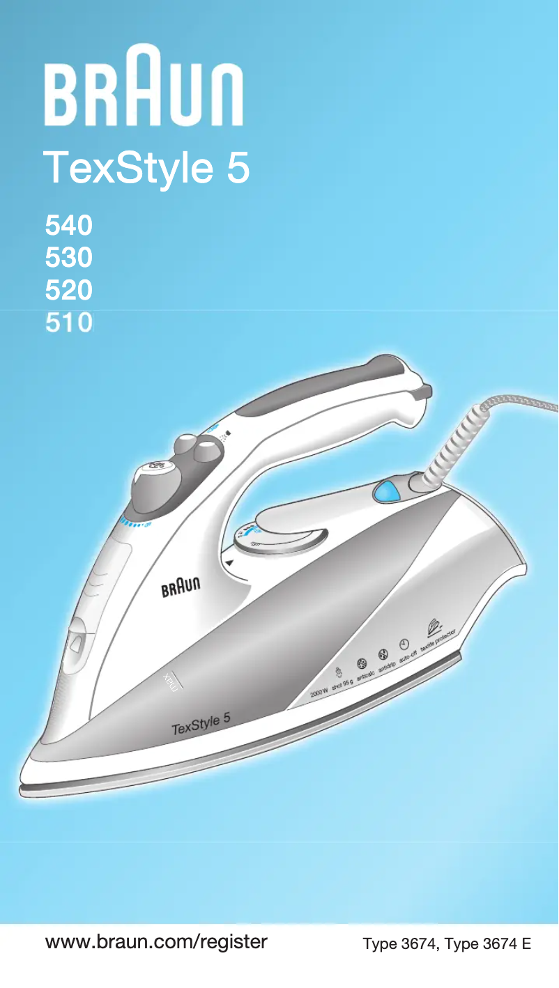 Página 1 del manual Manual de usuario Braun TexStyle 5 540