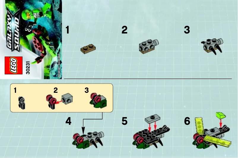 Page 1 de la notice Manuel utilisateur Lego Space Insectoid