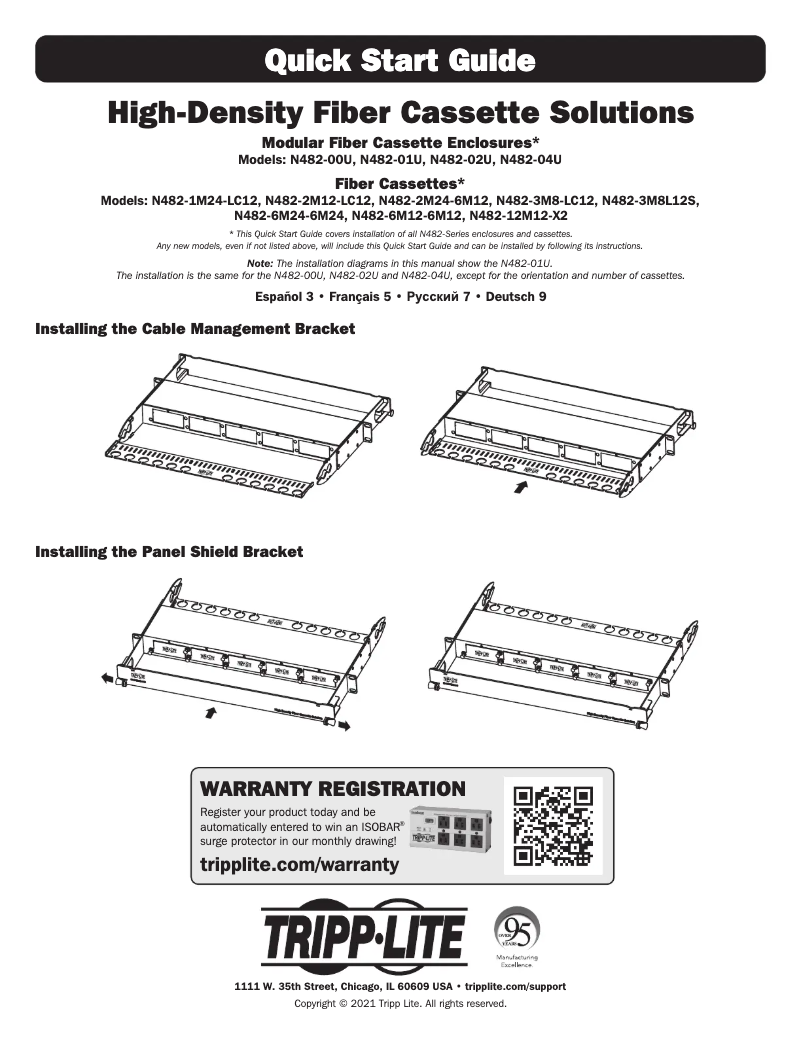 Page 1 de la notice Manuel utilisateur Tripp Lite N482-12M12-X2