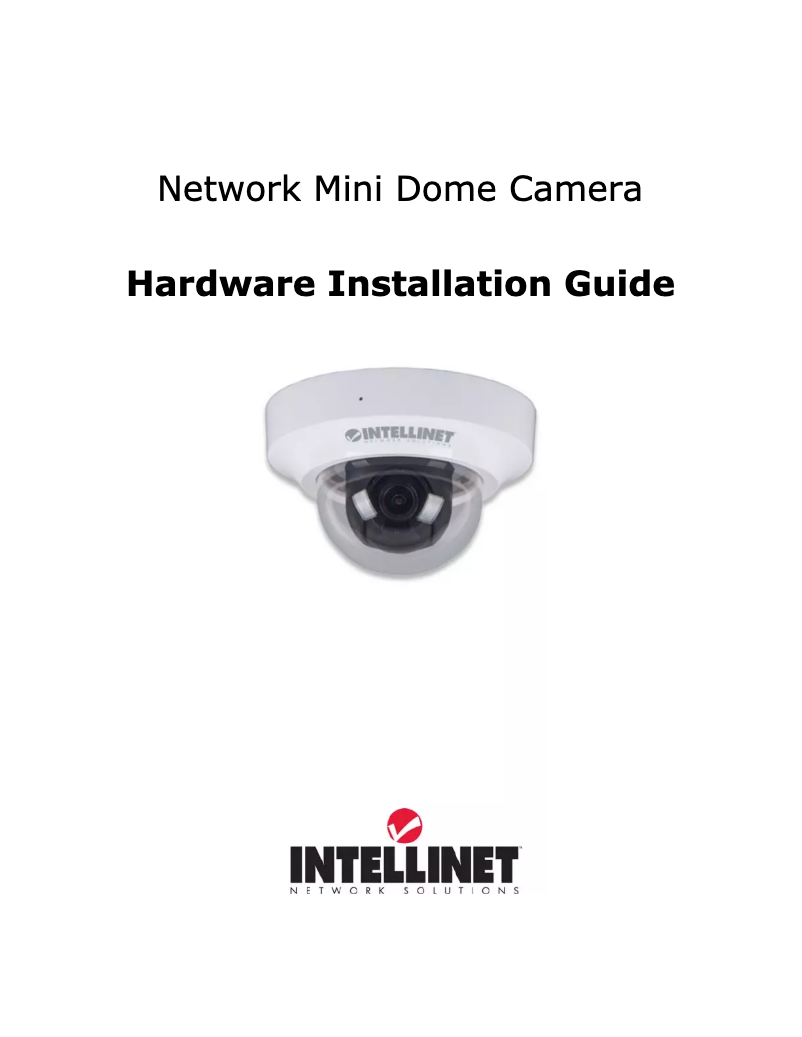 Page 1 de la notice Manuel utilisateur Intellinet IDC-862