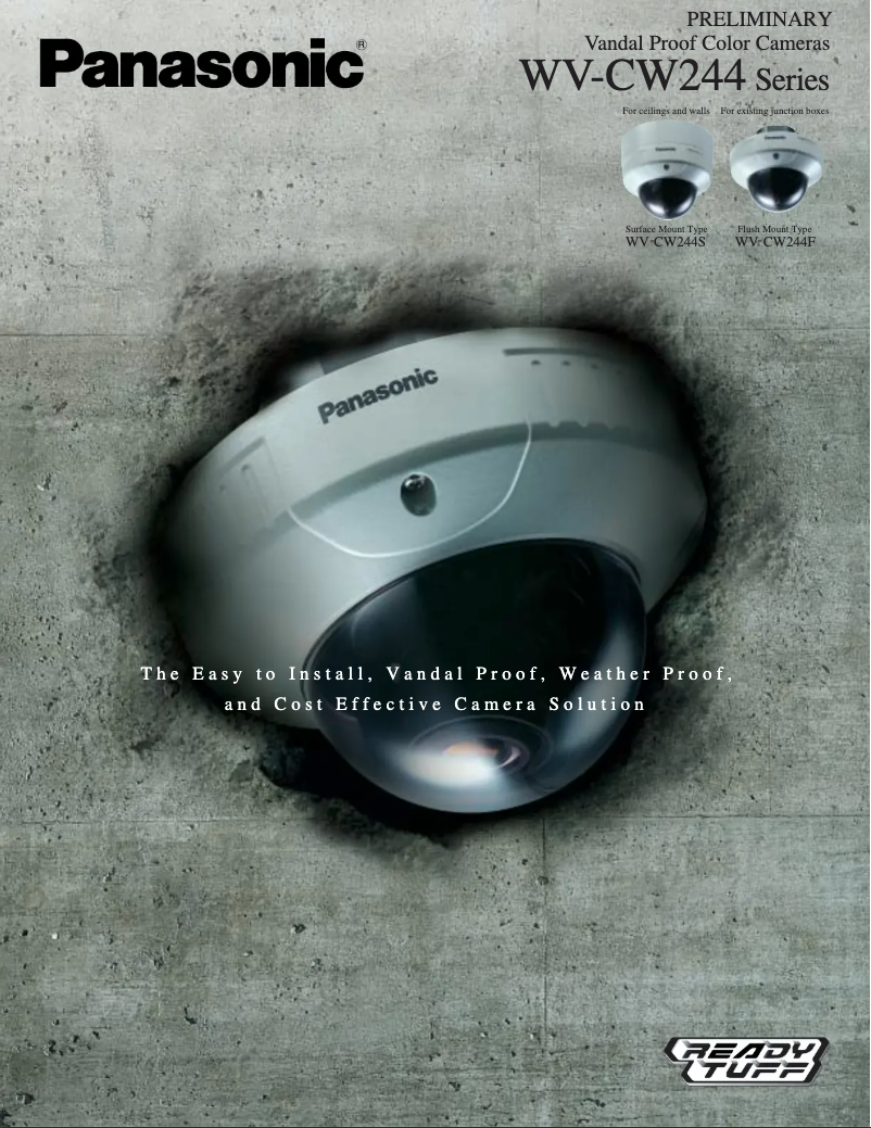 Página 1 del manual Manual de usuario Panasonic WV-CW244