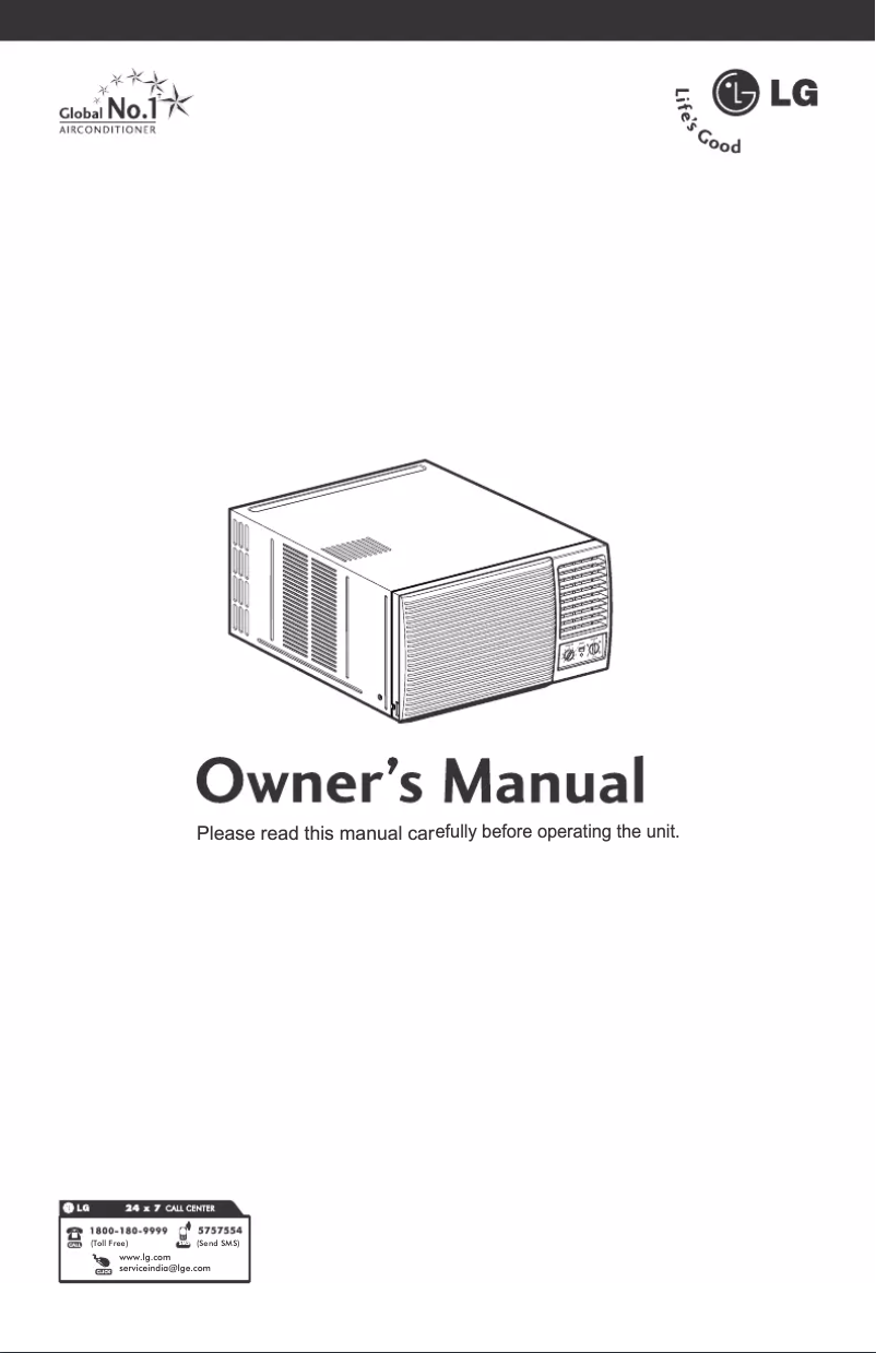 Page 1 de la notice Manuel utilisateur LG LWA2CR1A