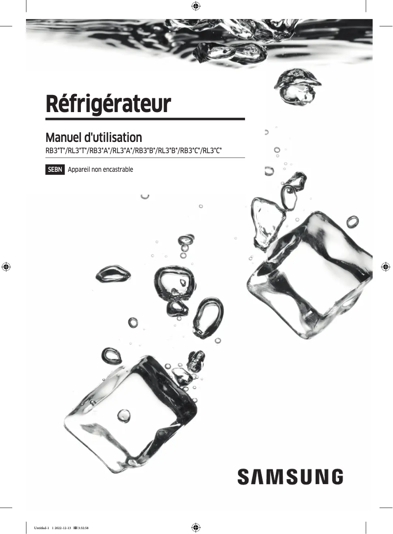 Página 1 del manual Manual de usuario Samsung RB34T672EWW