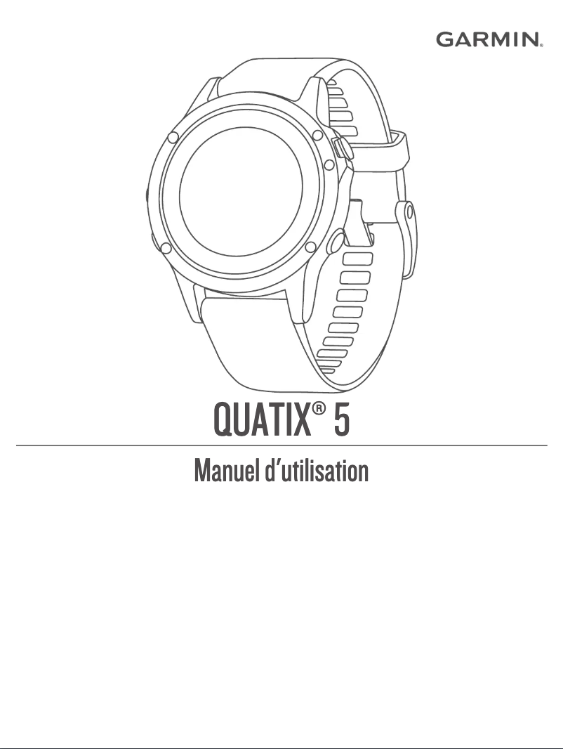 Page 1 de la notice Mode d'emploi Garmin Quatix 5