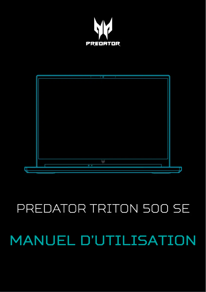 Page 1 de la notice Manuel utilisateur Acer Predator Triton 500 SE