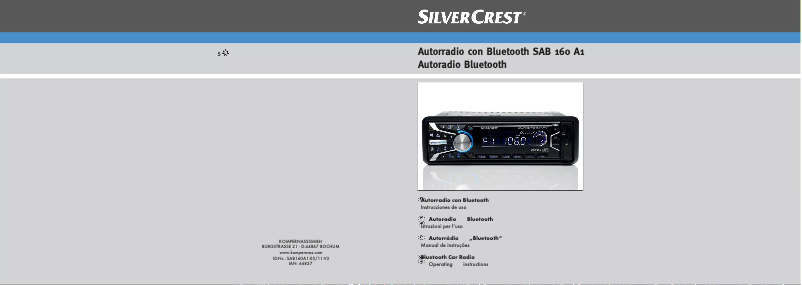 Página 1 del manual Manual de usuario SilverCrest SAB 160 A1